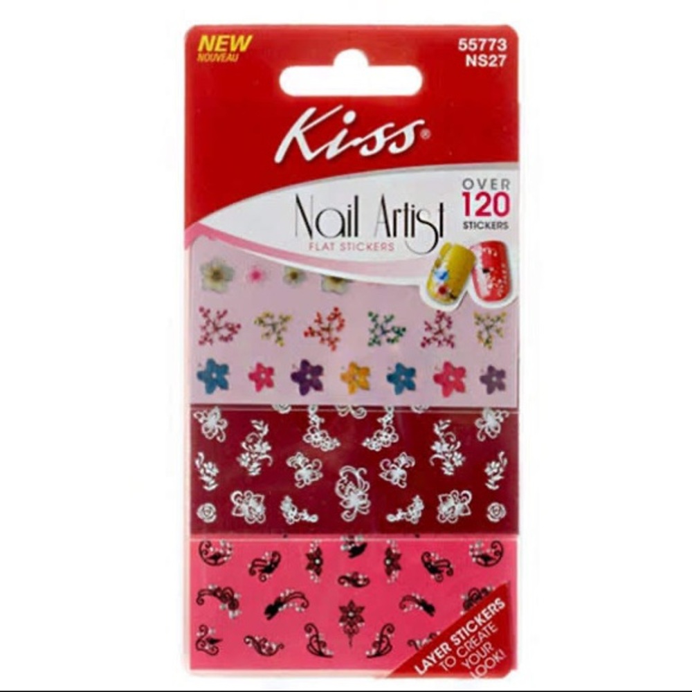 KISS NAIL ARTIST FLAT STICKERS OVER 120 STICKERS